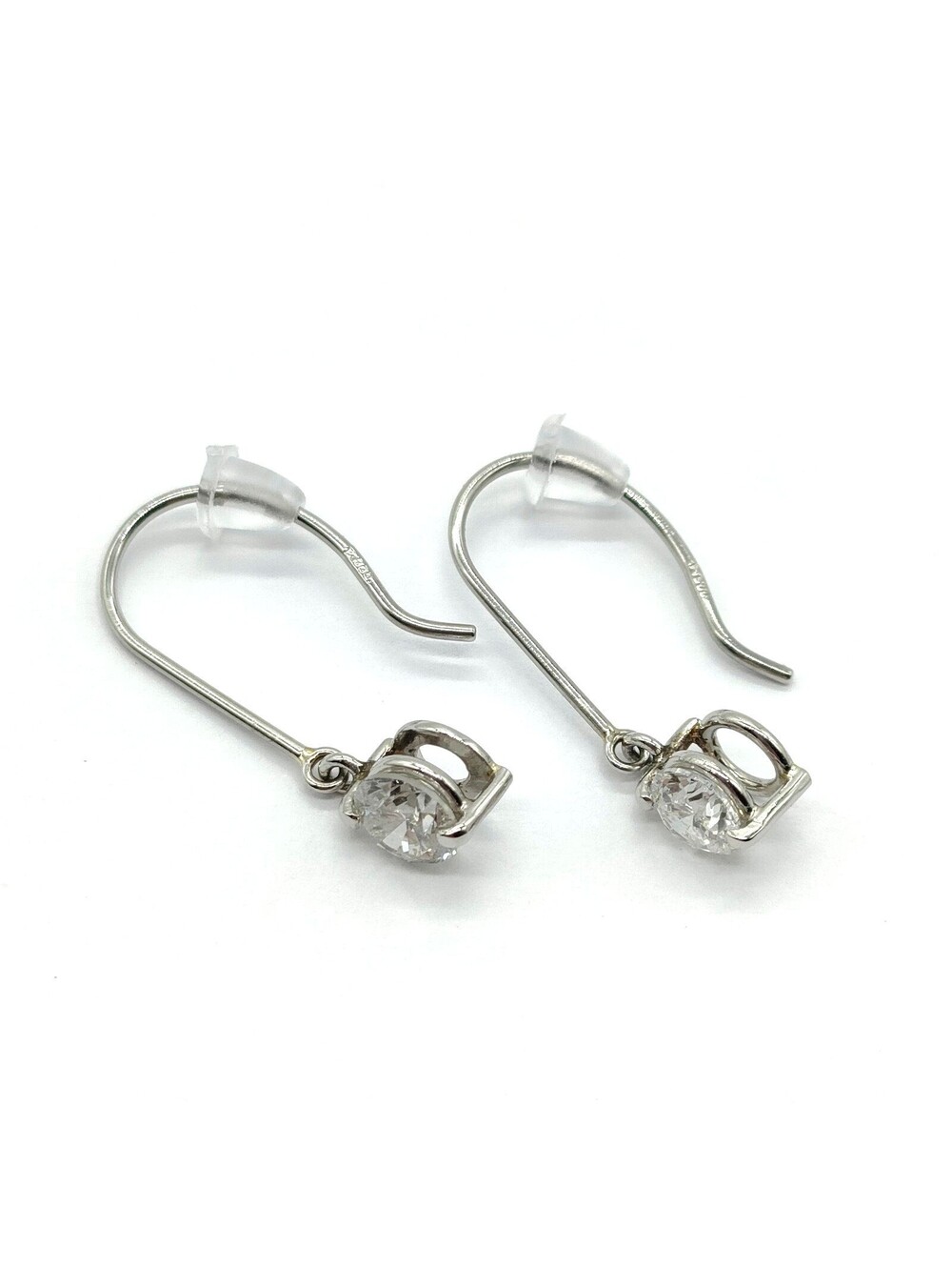 Jewelry Pierced Earring Natural Diamond 0.674ct Platinum 5521593